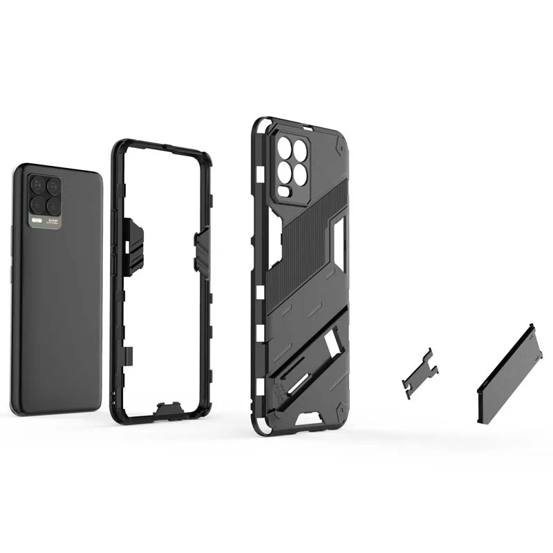Enhanced Shockproof Armor Phone Case with Holder and Durable Back Coque