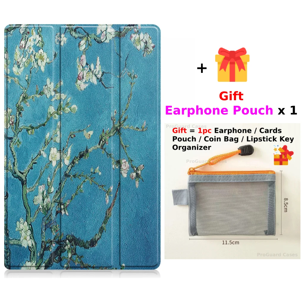 Tri-fold Stand Magnetic Wake/Sleep PU Leather Tablet Cover, 11''
