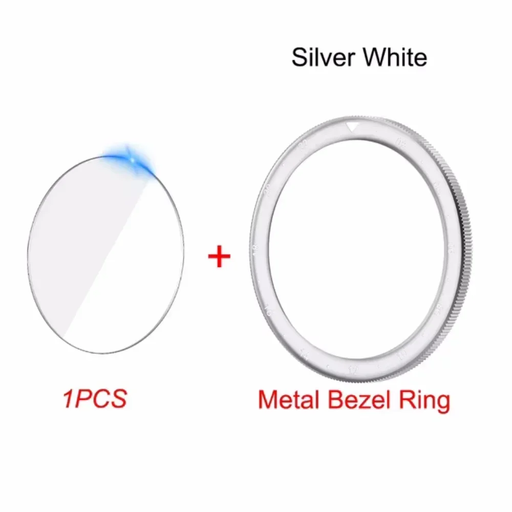 Sleek Metal Bezel Ring with Tempered Glass Protector