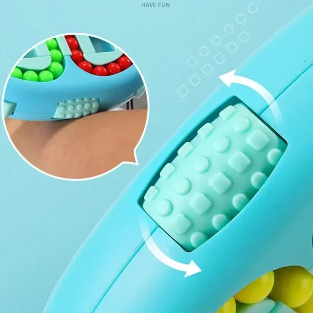 Rotating Magic Beans Cube Fingertip Fidgeted Toys Kids Adults Stress Relief Spin Bead Puzzles Children Education Intelligence 3