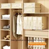 Creative Bed Sheet Storage Box Clothing Fabric Sheet 4-piece Organizer Wardrobe Blanket Quilt Cover Non-woven Storage Box 5