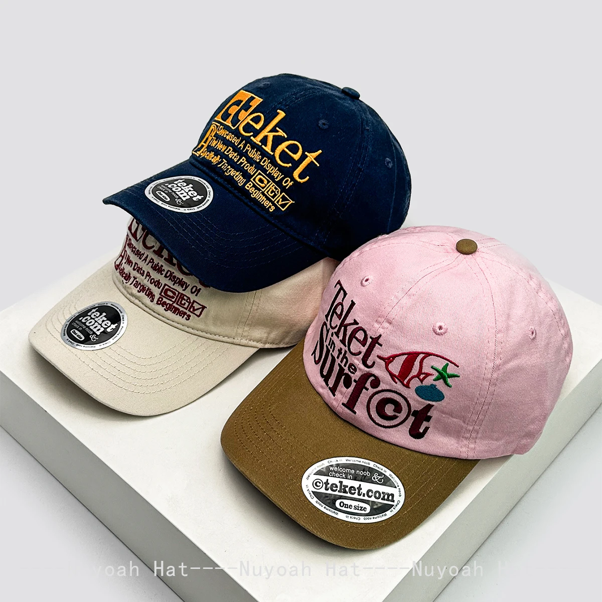 Neue Unisex Baseballkappen im amerikanischen College-Stil mit Buchstabenstickerei, Sonnenschutz, Farbblock-Design, vielseitige Streetwear-Schirmmützen, modisch und angesagt