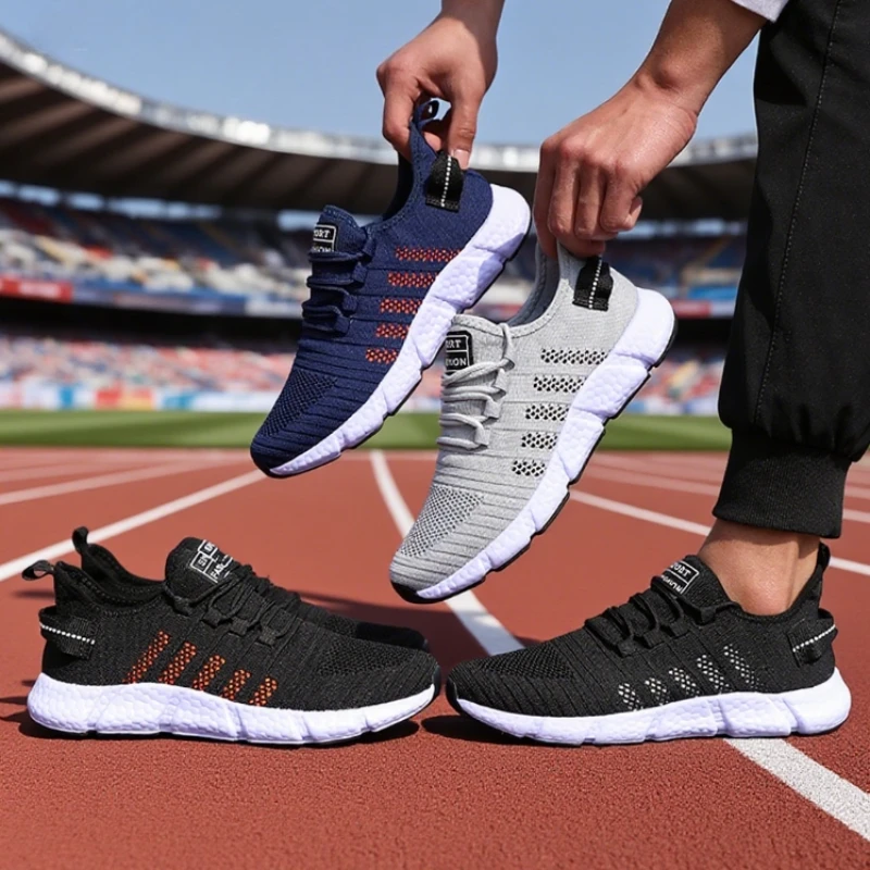 Men's Running Training Shoes Breathable Modern Classic Soft Bottom Sneakers New Outdoor Leisure Fitness Comfortable Men's Shoes