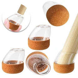 Silicone Chair Leg Caps with Felt Pads - Anti - Slip and Floor Protection Set (Diameter 10 - 15mm)