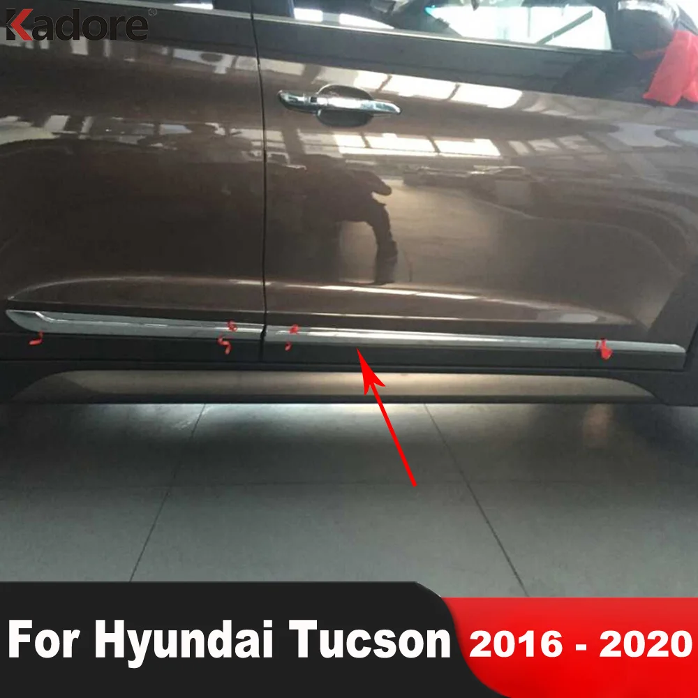 For Hyundai Tucson 2016 2017 2018 2019 2020 Abs Chrome Car Side Door