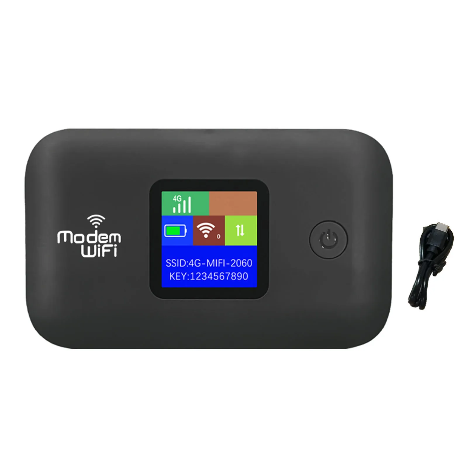 Mobiele Wifi-hotspot, Draagbare 4G LTE Mobiele Wifi-hotspot, 4G Mobiele Wifi Mobiele Router Ondersteunt 10 Gebruikers, Lichtgewicht Ontgrendelde Mobiele Wifi-hotspot