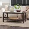 Sedalia Modern Farmhouse Metal-X Coffee Table, 1 Pack, Sable Grey 1