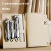 Manicure Set Personal Care Nail Clipper Kit 5 Pieces Nail Clipper Set Grooming Kit Gift for Relatives Friends Families Travel 5