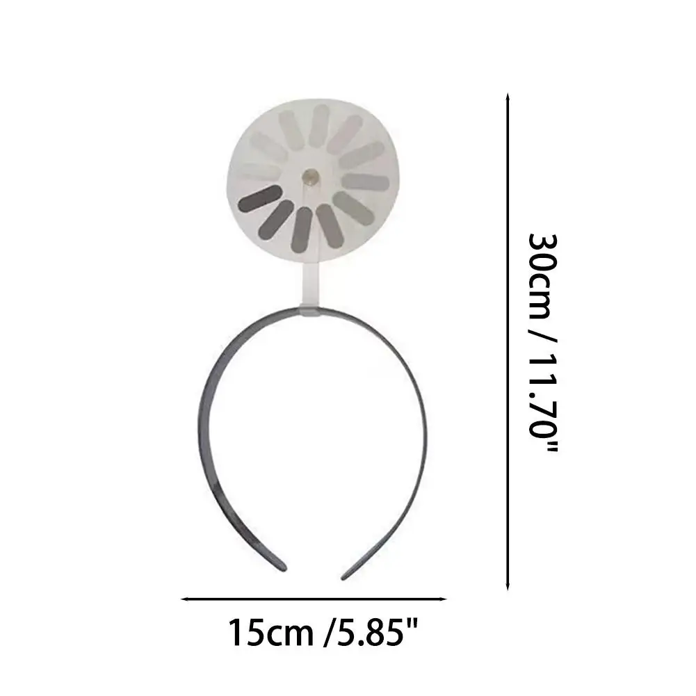 Loading Symbol Design Stirnband Glänzendes Haar-Accessoire Kreativer Unisex-Haarreifen Leichtes rotierendes Stirnband Heißer Verkauf – Detail 18