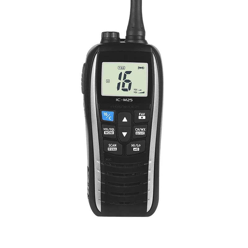 IC-M25 워키토키 해양 VHF 플로팅 VHF 워키토키 방수 워키토키 모바일 스테이션