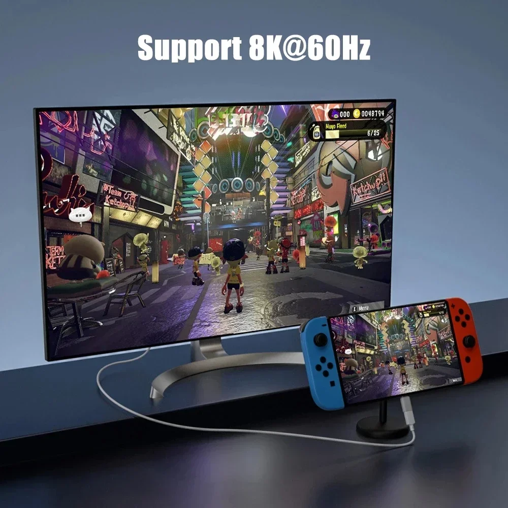 USB 4.0 타입 C 90도 연장 케이블, 남성-여성 40Gbps 8K HD 비디오 PD 고속 충전 썬더볼트 3 어댑터 (PC/노트북용)