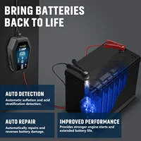 Hiyiton 6V 12V 3000mA Car Motorcycle Smart Battery Charger for Lithium LiFePO4 Lead-Acid Battery Pluse Repair Charge Maintainer - Image 6