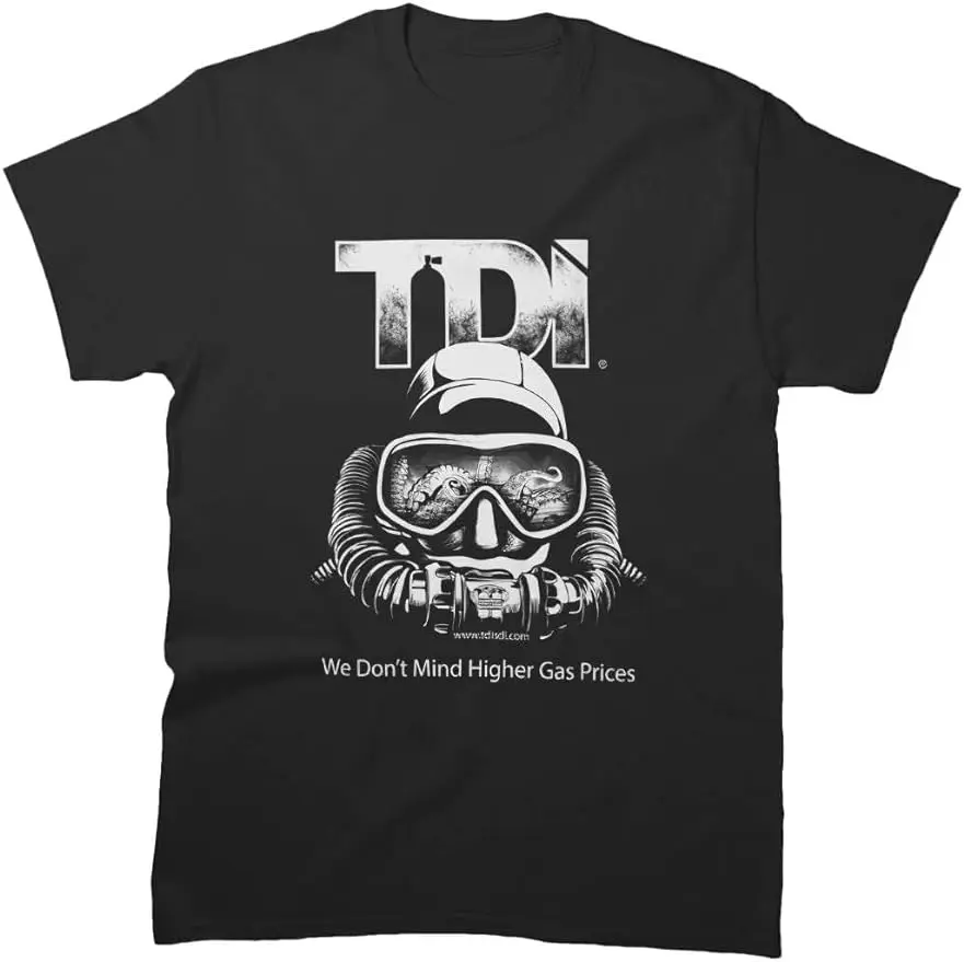 Camicia Tecnica Compleanno Manica Subacquea International Tee Tdi Friends Rebreather Cotton Prezzi Del Gas Più Alti T-Shirt Regalo Per Uomo