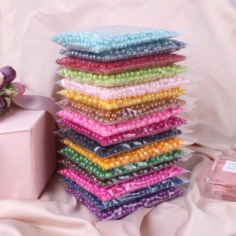 6/8//14mm 10 Farben mischen abs Imitation Perle lose Abstands perlen für Schmuck machen DIY Armband Halskette Ohrringe Zubehör – Detail 6