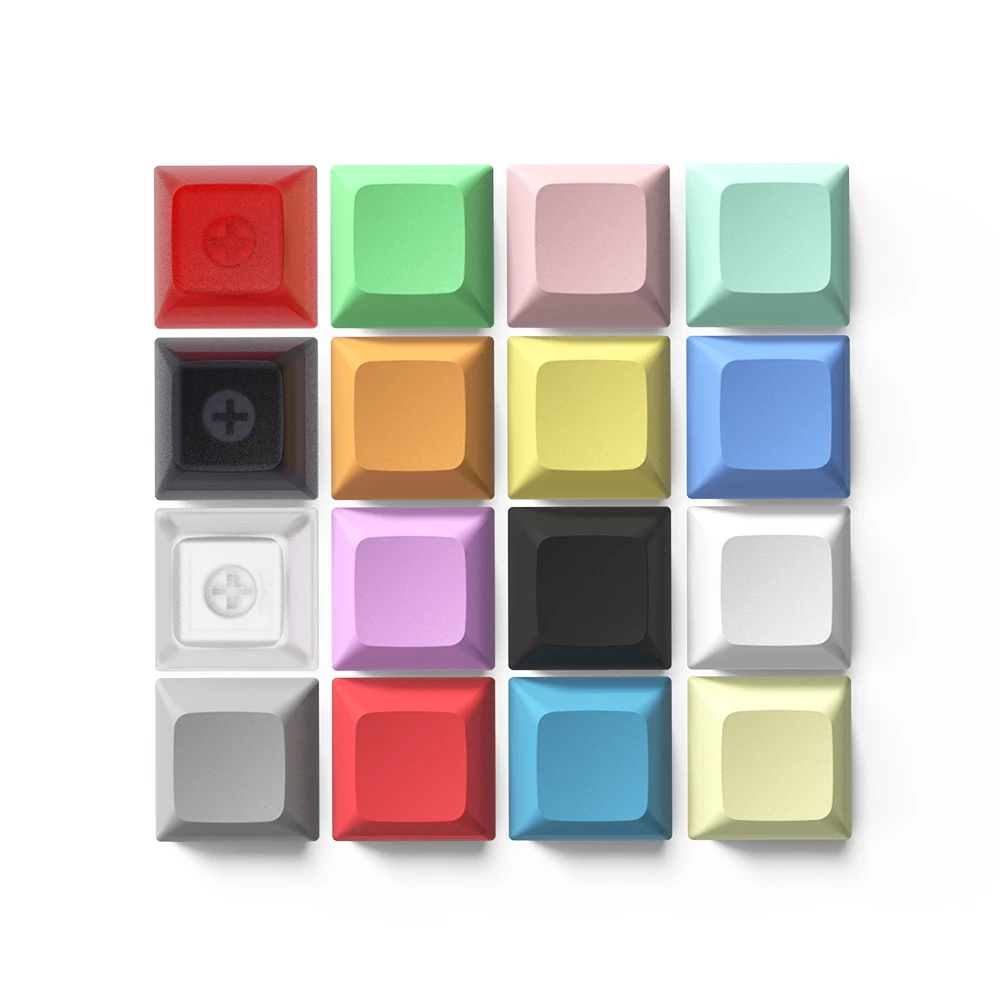 Keycaps Transparentes para Jogos Mecânicos Cool Jazz Pbt Keycap Dsa 1u Cor Mista Verde Amarelo Azul Branco - Imagem 5