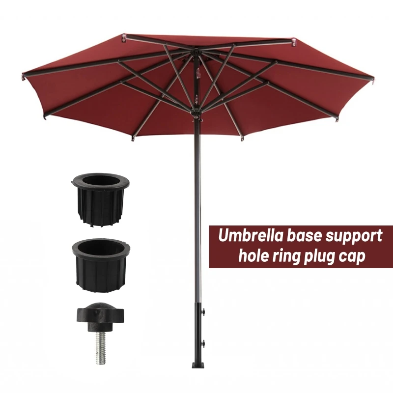 6 Pieces Parasol Base Support Hole Ring Plug Cover Patio Umbrella Stand Replacement Part Swing Chair Repair Spare Parts umbrella stand