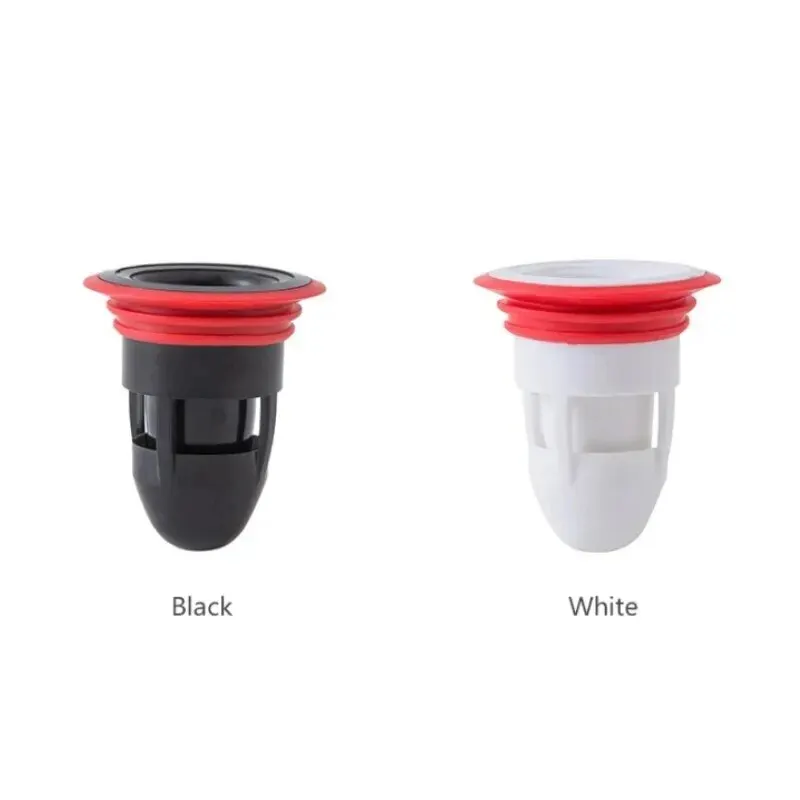 Nucleo Scarico A Pavimento Anti Odore – Deodorizzante Per Tubi WC E Fogna, Controllo Parassiti, 8x7,5x3,5 Cm, In ABS TPR (Rosso)