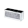 High End Diamond Inlaid Tray Modern Decor Service Tray Home Desktop Skincare Jewelry Organization Storage Trays Decorative 6
