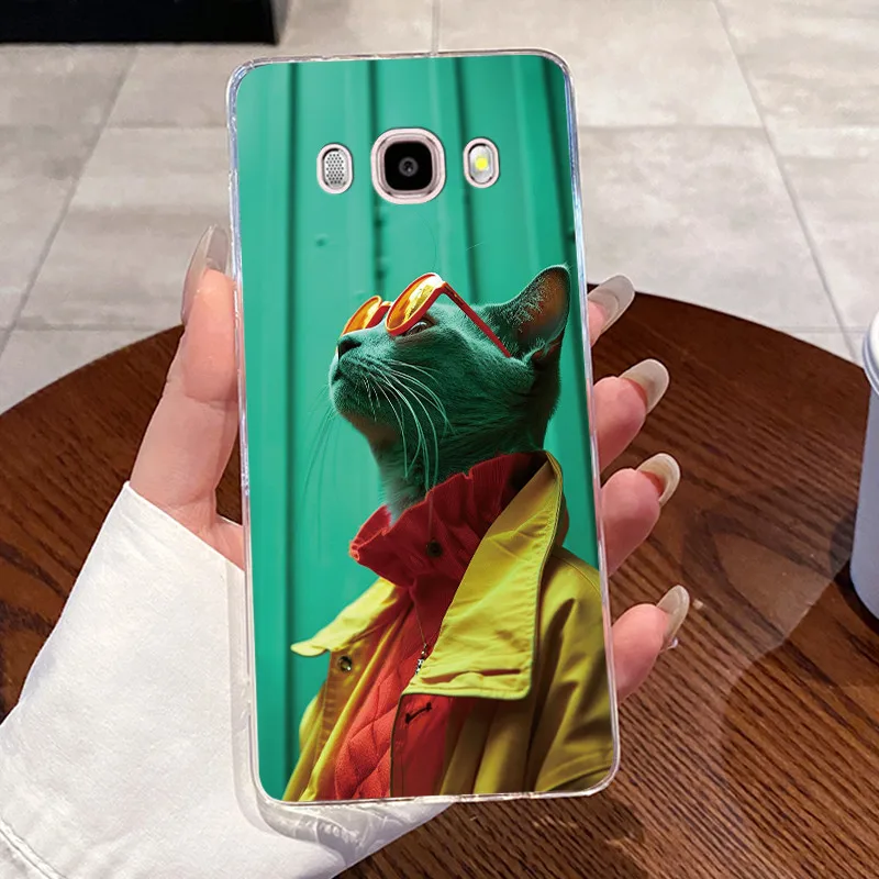 Aesthetic Cute Cat Transparent Phone Case Cover