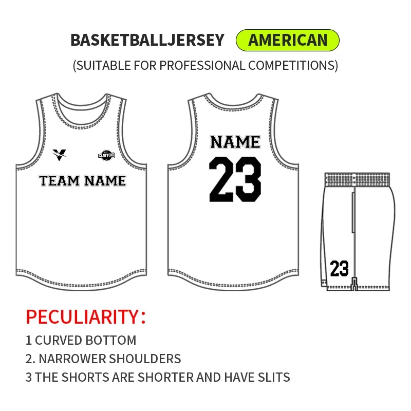 Red Twill College Basketball Team Uniforms Sets Breathable Throwback Basketball Shirt Men Uniform With Pockets