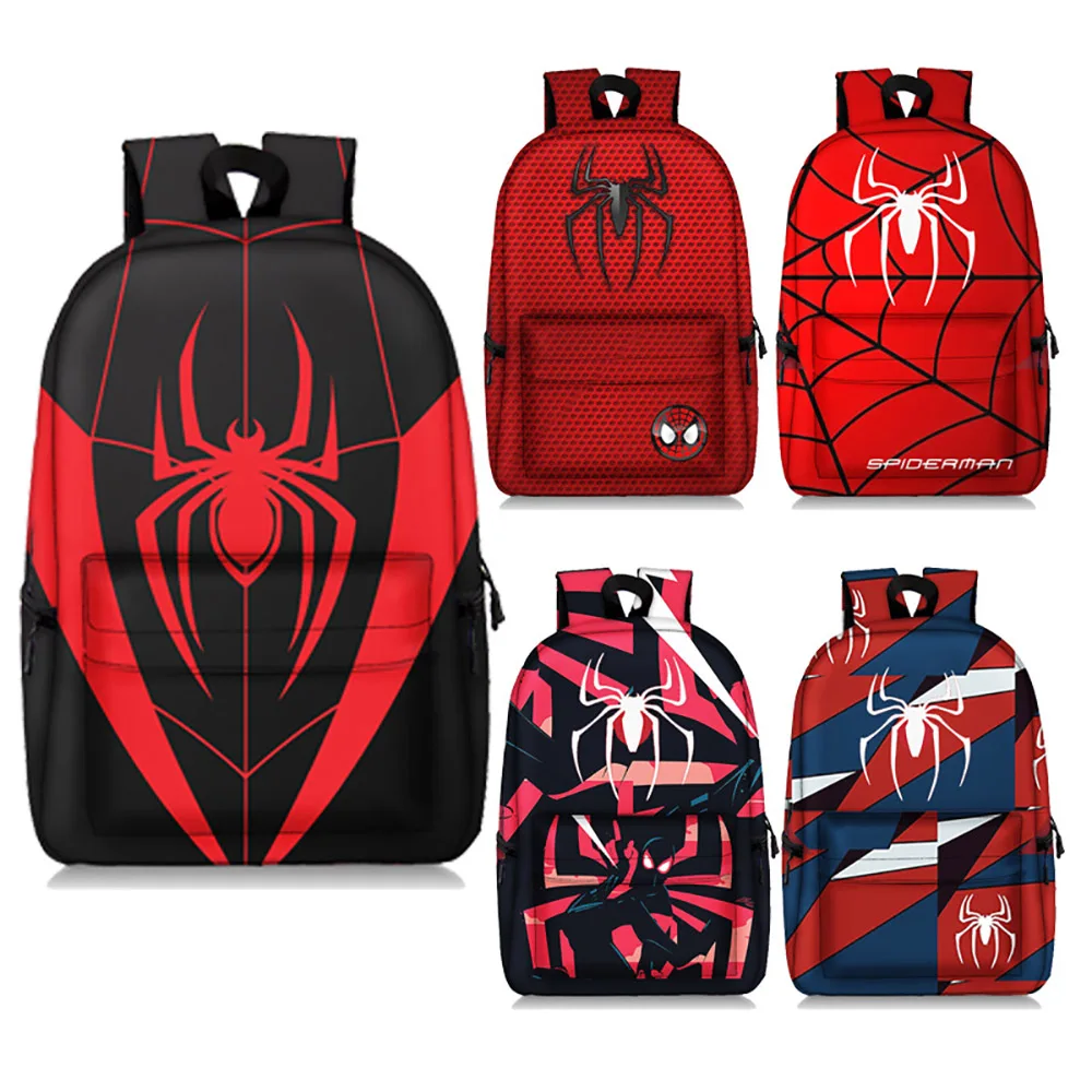 Disney Spiderman Backpack Student Schoolbag Reducing Load Protecting