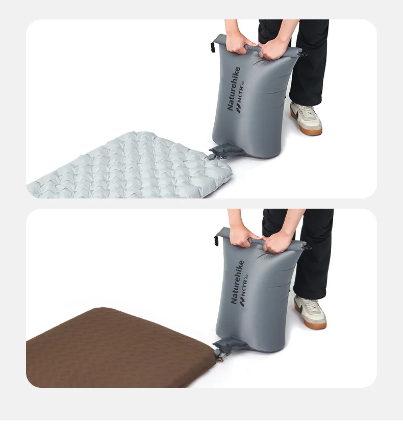 Naturehike 2024 Neue Aufblasbare Tasche Ultraleicht Schnelle Inflation Für Camping Matte Klapp Tragbare Wasserdichte Outdoor Camping Airbag – Detail 7