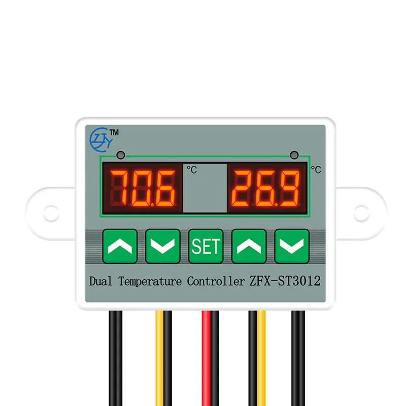 

ST3012 microcomputer intelligent temperature controller Temperature controller switch double temperature double control electron