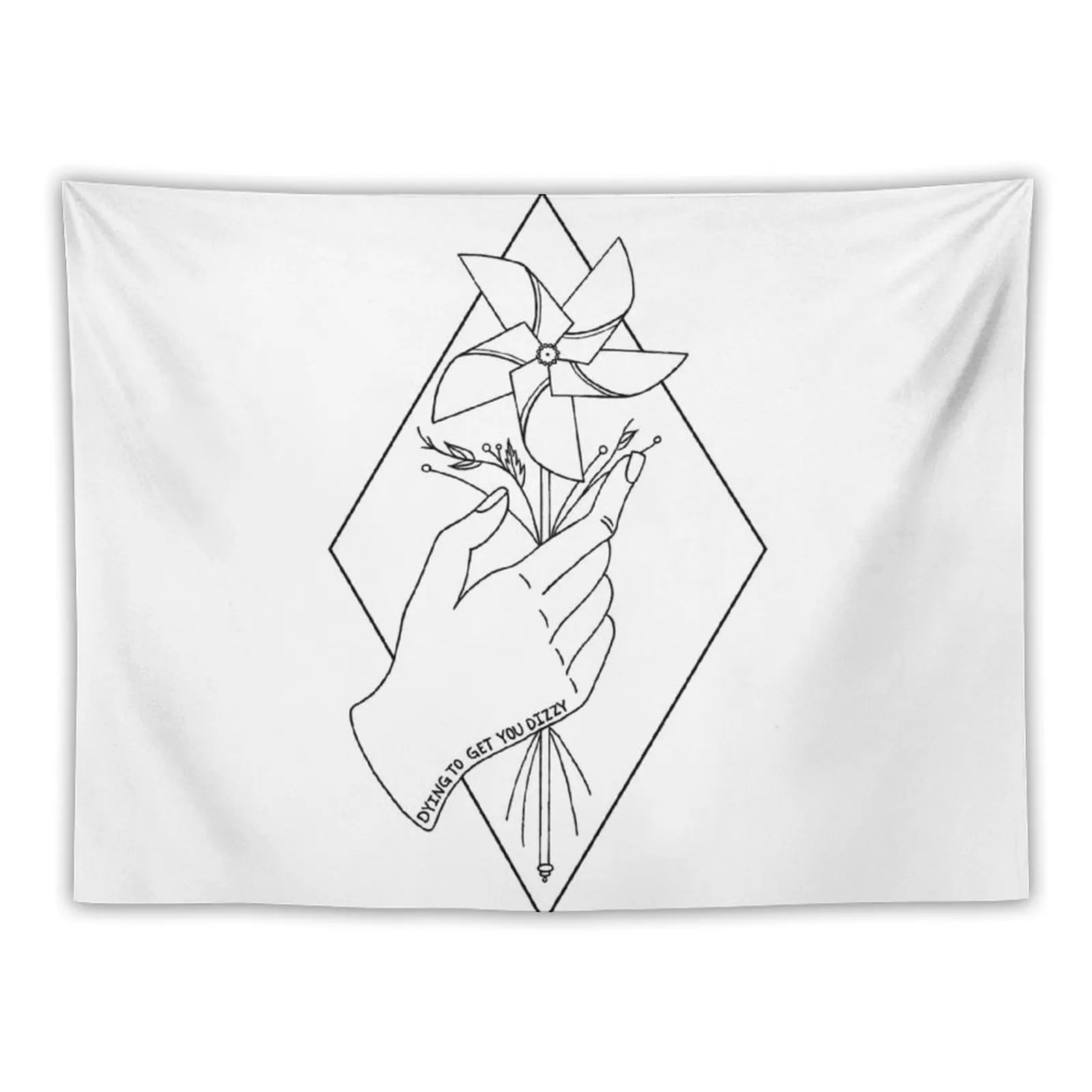 

Turnover Dizzy on the Comedown Design Tapestry Japanese Room Decor Room Decor Tapestry