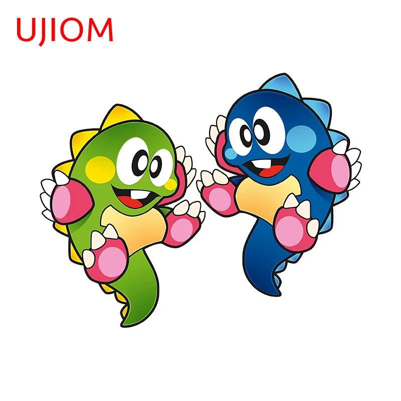 Ujiom 13Cm X 10.3Cm Bubble Bobble Cartoon Wall Sticker Impermeabile Interessante Frigorifero Camera Dei Bambini Decalcomania Interruttore Della Luce G