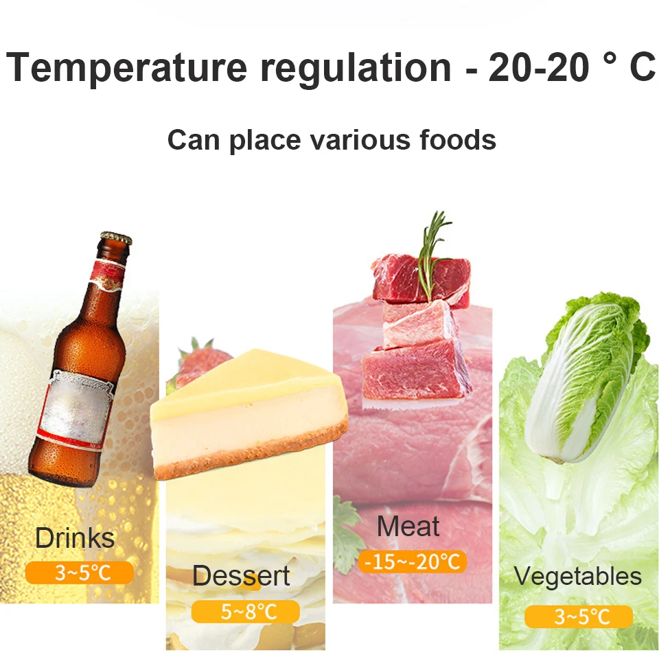 9-12L Alpicool Car Refrigerator 12V/24V Compressor Portable Cooler Mini Fridge 220V Suitable For Car Home RV Truck Picnic