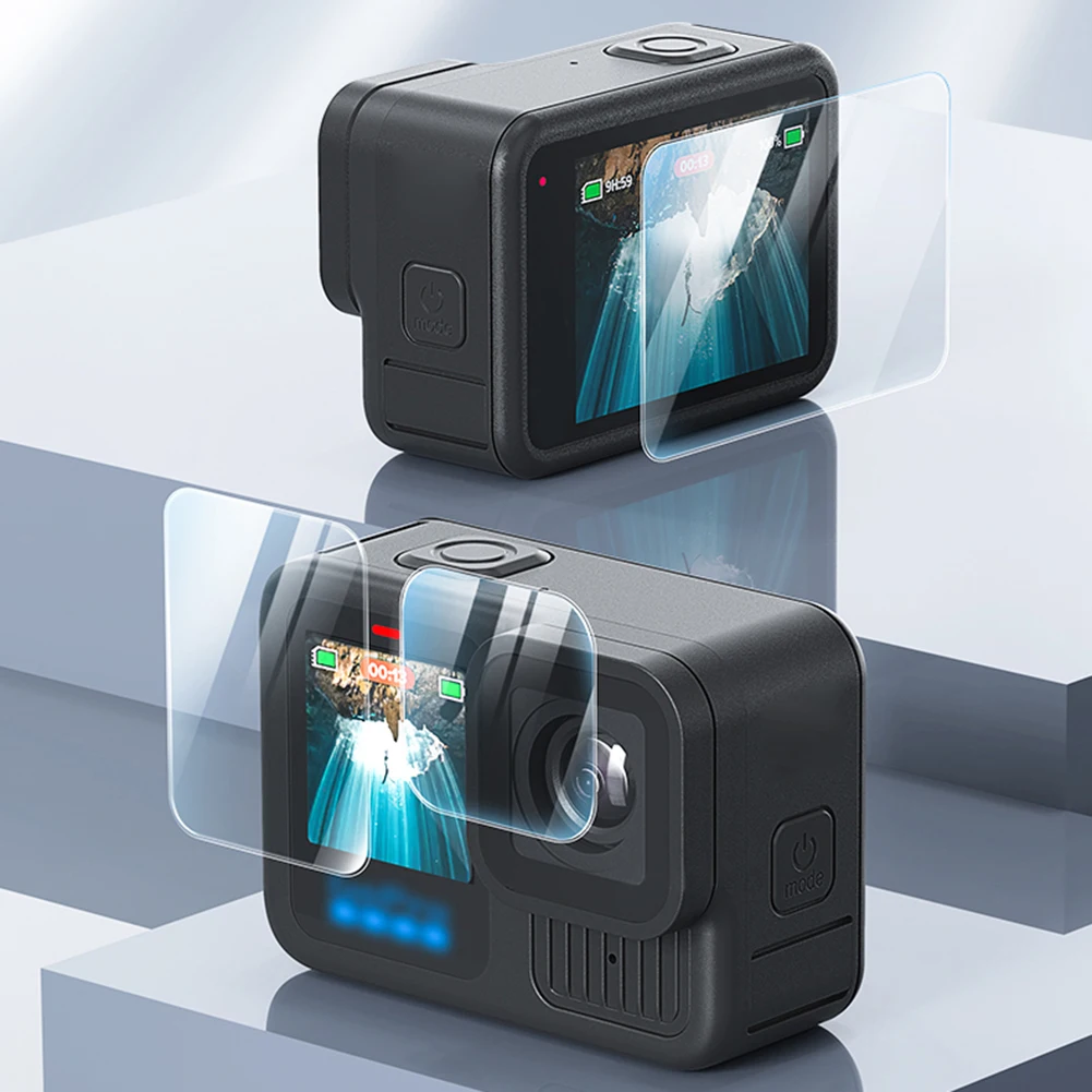 Description Picture 5 of item1/2 Pcs Tempered Glass Film 9H Hardness Tempered Glass Screen Protector Tempered Glass Protective Foils for GoPro Hero 13 Camera