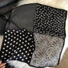 Luxury Polka Dot Paisley Print Square Scarf Black White Thin Decorative Neck Scarf Hairbands Sunscreen Headscarf For Women 1