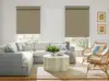 100% Blackout Artificial Linen Cordless Roller Shades for Indoor Windows, Roller Blinds for Home, for Window Size 58" W × 72" H 5