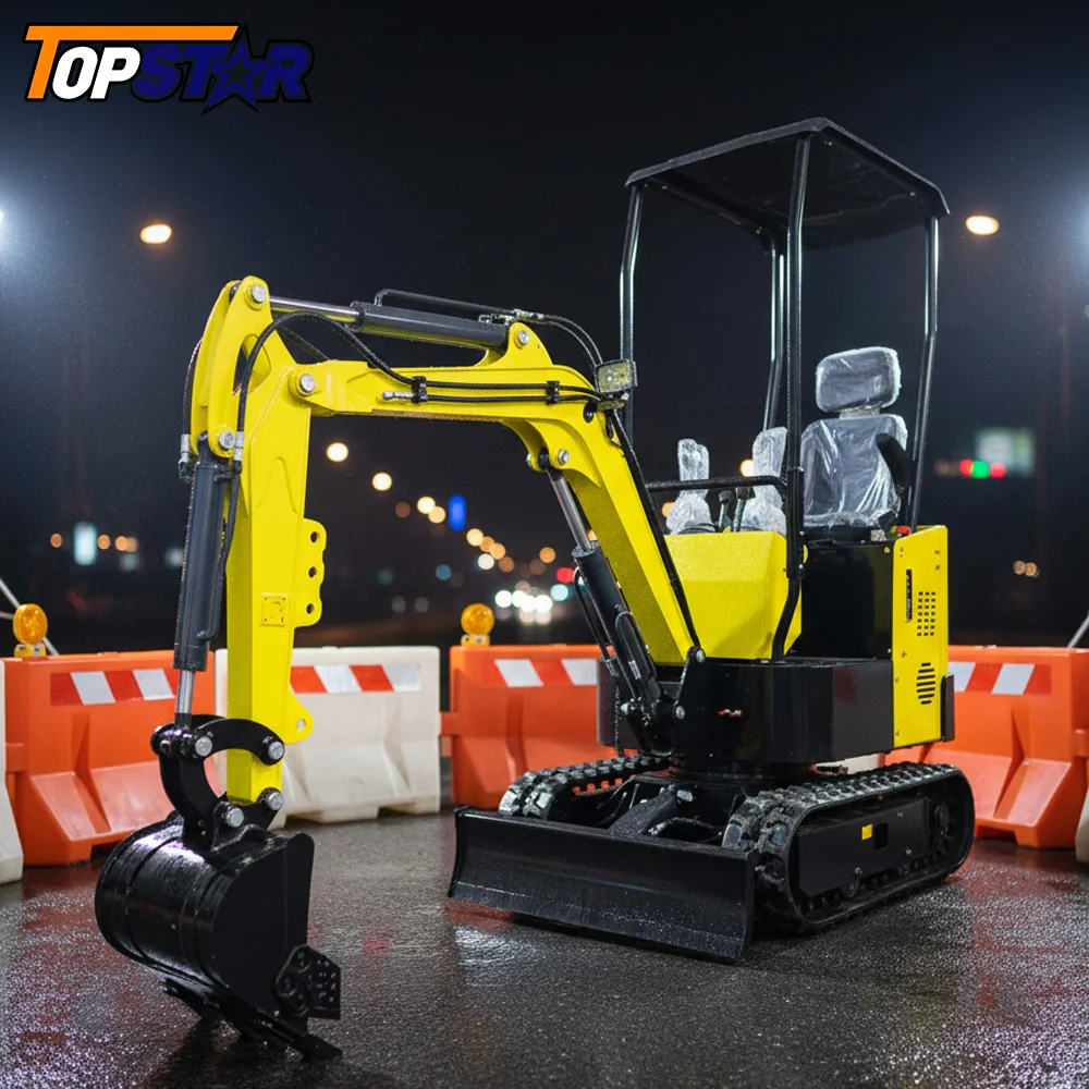 Hochwertiger Minibagger, hergestellt in China, kompakter Raupen-Typ, EPA/EUR5/Bühnen-V-konform für den Straßenbau im Wohnbereich
