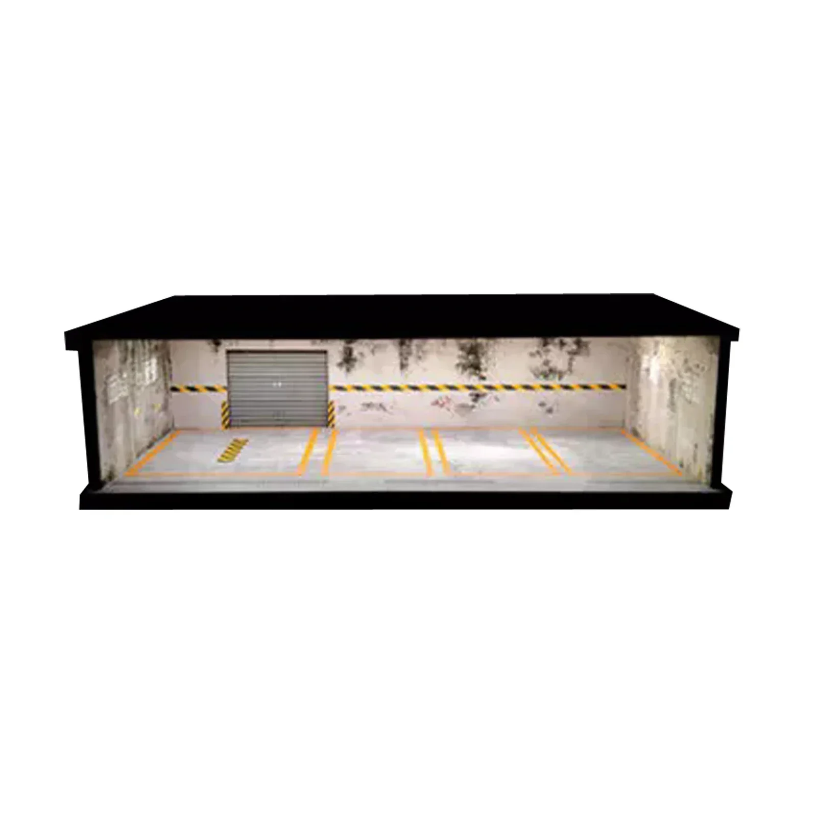 1:43 Diorama DIY Car Parking Lot Model Lighting City Garage Scene Car Assembled Building Model cars toys Display children gifts