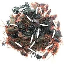 

Realistic Bugs Toys 190Pcs False Bugs Cockroaches Scary Cockroaches Spiders Toys Tricky and Funny Toy Holiday Party Supplies