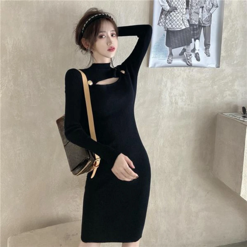 Long Dress Designs Dresses For Slim Ladies Knit Women's Dresses