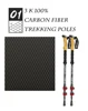 2Pcs Trekking Poles Ultra-light Telescopic Folding Poles Mountaineering Staffs Aluminum/Carbon Cork Auxiliary Walking Sticks 6