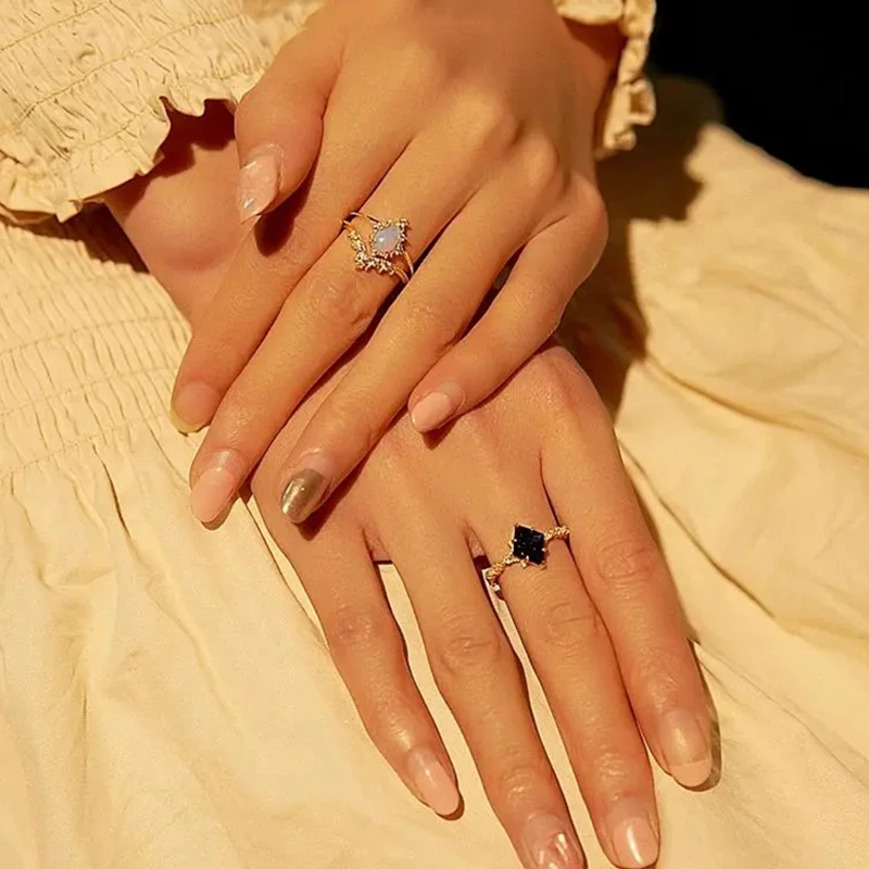 Adjustable Starry Night Ring Set