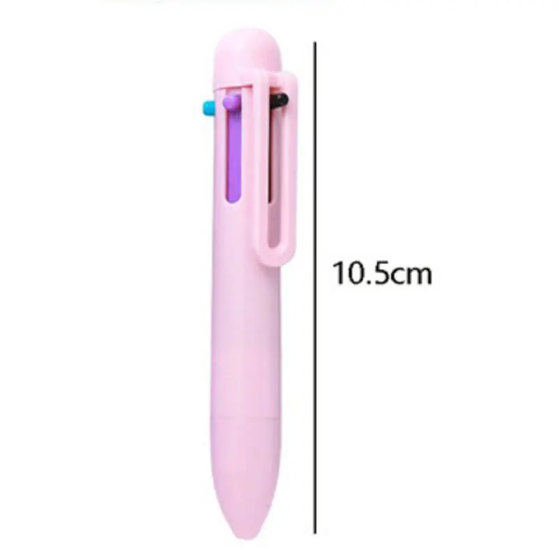 Portable Pocket Mini 6-Color Ballpoint Pen, Macaron 6-Color Pen, Student Colored Hand Account Pen ballpoint pen multifunction ballpoint pen multifunctional pen ball point pen