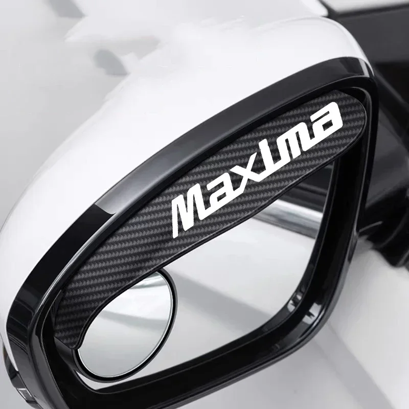 Carbon Fiber Car Rearview Mirror Eyebrow Rain Cover 2Pcs For Nissan ALTIMA Juke QASHQAI Leaf X-trail Micra Maxima Patrol NOTE rearview mirror rain shield,rearview mirror rain eyebrow,rearview mirror rain guard