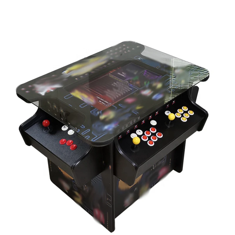 3 Side Commercial Cocktail Tea Station Monitor Da 21.5 Pollici 3000 Giochi In 1 Multiplayer Fight Stick Arcade Games