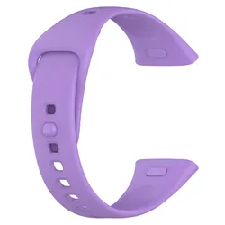Soft Silicone Replacement Watch Strap - Premium Watchband Accessory for Redmi Watch 3 (Purple)