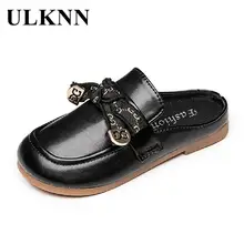 

Summer Children Casual Slippers Bow Girls Princess Half-slippers Soft Kids Girls Slip-on Half Shoe Outdoor Teen Leather Shoe