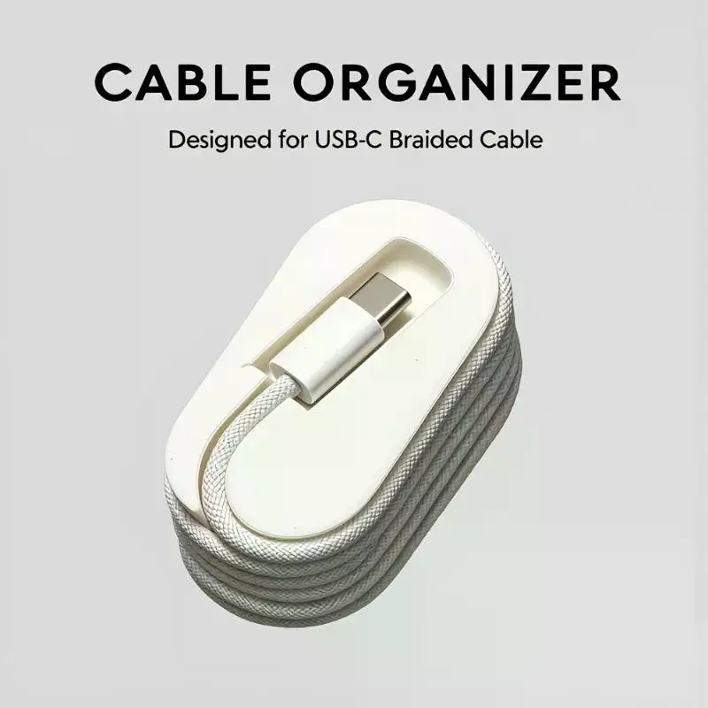 Compact Cable Winder and Organizer for Home, Office, and Travel Use