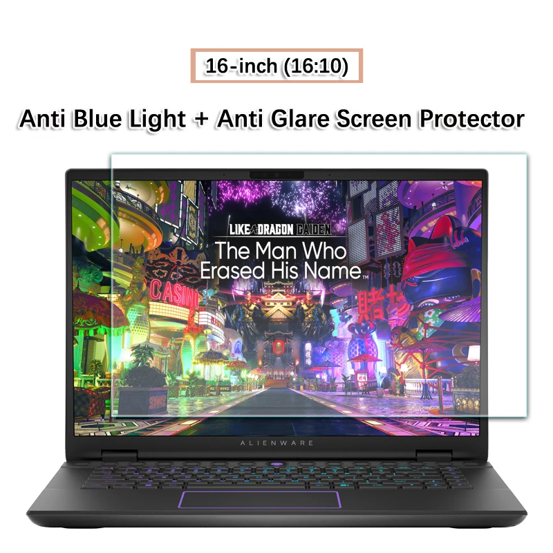2X Proteggi Schermo Antiriflesso Blueray Da 16 Pollici Per Alienware M16 R1 2023/M16 R2 2024 Laptop Da Gioco 16 "16:10