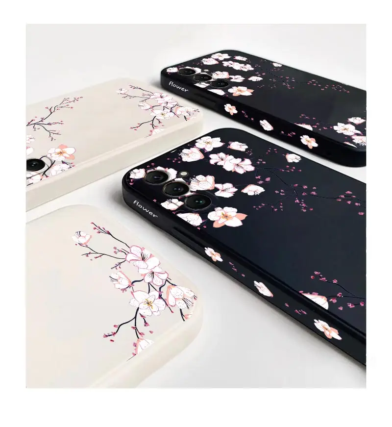 A55 Helle Orchidee Silikon Telefon Fall Für Samsung A50 A55 A52S A72 A34 A22 A51 A54 A23 A91 A32 A31 A53 A33 A70 A24 A71 Abdeckung – Detail 10