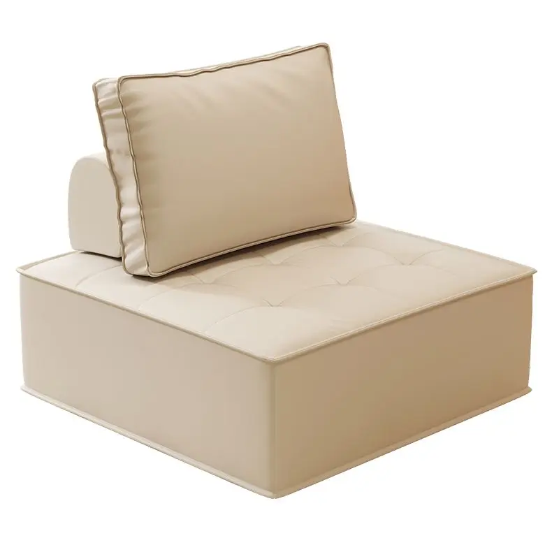 Single Person Cozy Lounge Fabric Sofa Set For Compact Urban Apartment Rental Bedroom Space Saving Trendy Relaxation Furniture