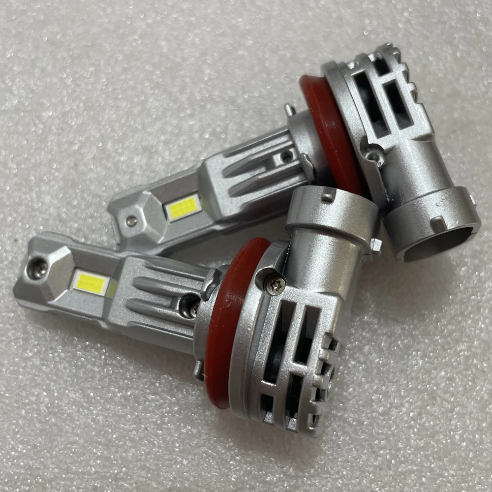 2개 H11 H8 LED H16 JP H9 캔버스 무오류 차량용 헤드라이트 강력한 빛 자동차 주행 터보 다이오드 전구 화이트 모토 안개등 12v
