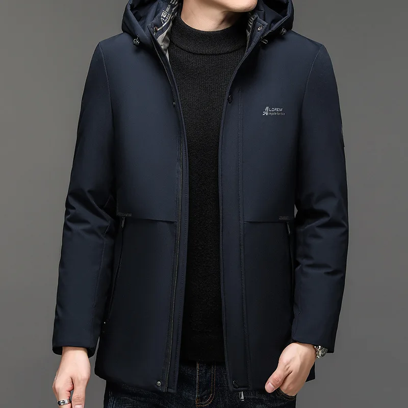 Parkas Coat Parka Coat Parka Men Coats Winter Jacket Men Thicken Hooded Waterproof Outwear Warm Coat Fathers' Clothing Casual Men's Overcoat